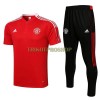 Manchester United Trainings Poloshirt 2022-23 Rot Weiß Für Herren